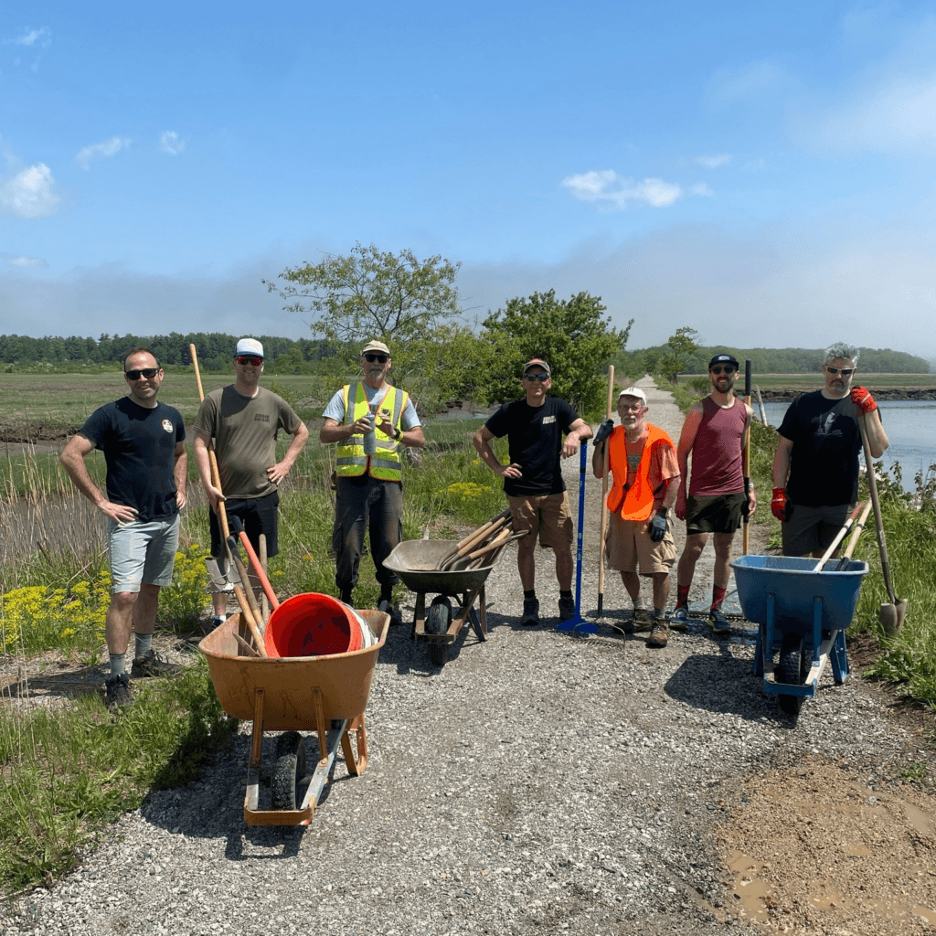 Volunteers working on the Eastern Trail